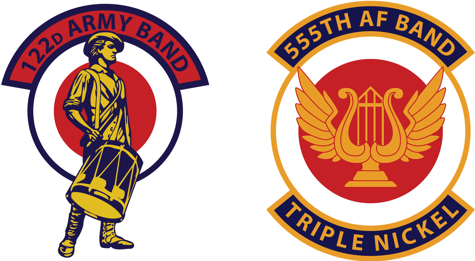 122nd Army Band and 555th Air Force Band