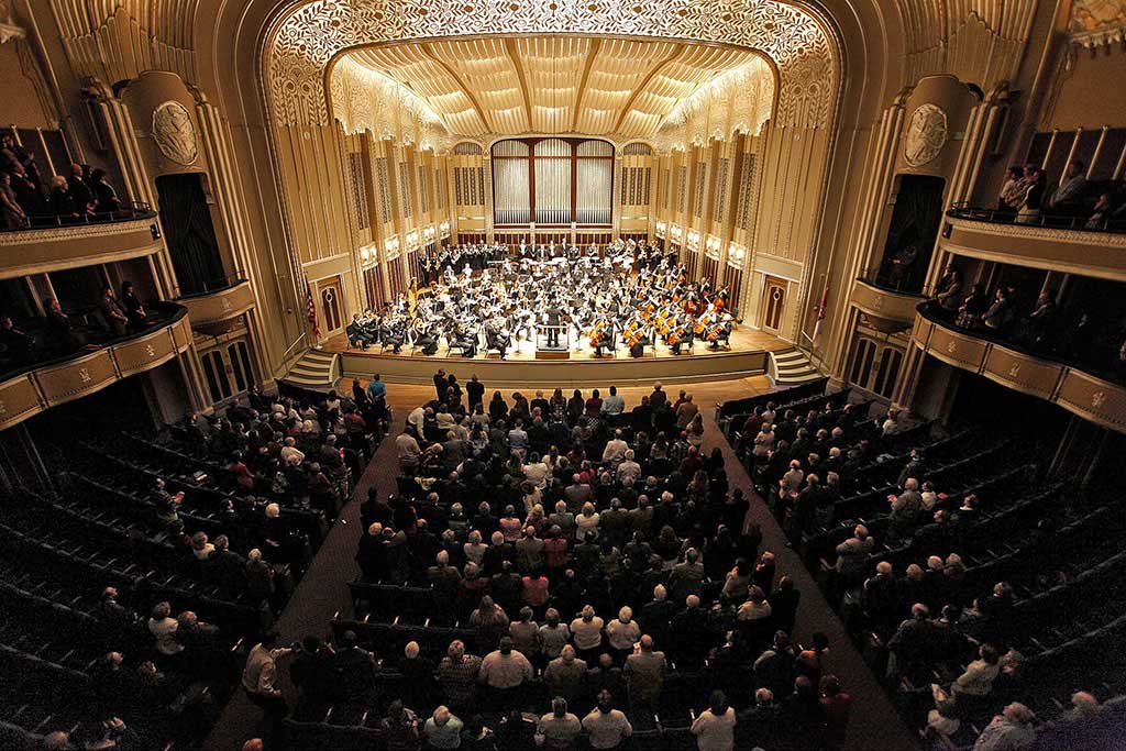 The 122nd Army Band and the Belgrade Philharmonic Orchestra perform at Severance Hall